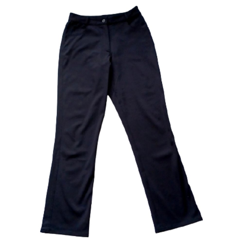 French Laundry Black Stretch Nylon Straight Leg Pant- Sz. 6